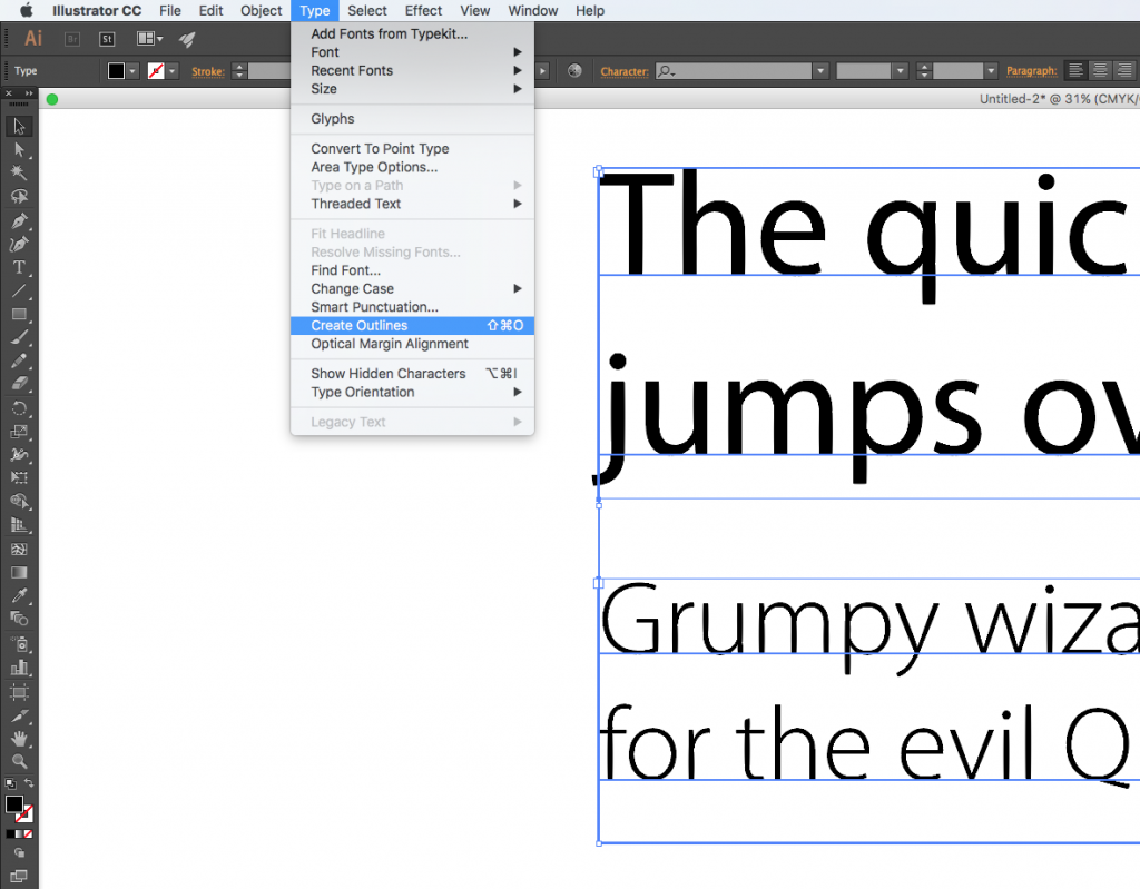Create Outlines